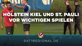 Holstein Kiel und FC St. Pauli vor wichtigen Spielen am Wochenende