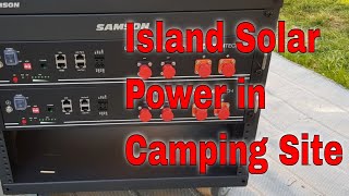 Island Solar Power for Camping in camping site