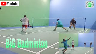 Big Man Show | Big Badminton Doubles Match | Big Badminton Show