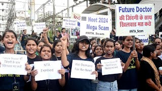 The Congress party held a protest against the NEET Exam scandal in Jammu - Kishtwariyat