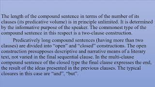 Theme "Compound Sentence"