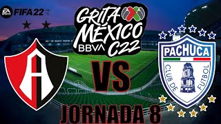 Atlas FC vs Pachuca Jornada 8 Grita México Clausura 2022. (Simulacion FIFA 22).