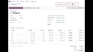 Odoo18 - PO/Bill matching is working or not? Let's check use cases for vendor bill based PO matching