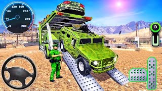 Army Vehicles Transport Simulator Gameplpay || Driving Army Jeep || { Android, ios }