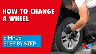 Change a WHEEL on a CAR QUICK & EASY | Simple Step by Step GUIDE | VALVOLINE ROAD TRIP SERIES