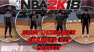 BEST NBA 2K18 STARTER OUTFITS!! | BAPE+GUCCI+SUPREME+TOMMY HILFIGER & MORE!!