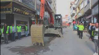 Türkeli'nin ana caddesinde sıcak asfalt çalışmaları başladı