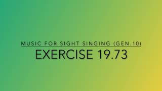 Exercise 19.73 - Music for Sight Singing