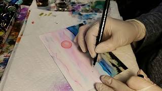 Yupo Paper Alcohol Ink Beach Time Lapse