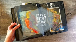 Gather Your Supplies - Easy & Instant Ephemera Storage Ideas