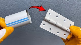 Make Your Own Door Hinges Easily This Way! Don't Throw Away PVC Pipes