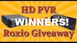 HD PVR and Roxio HD Pro Winners!