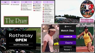 Ons Jabeur vs Osorio🎾أنس جابر🎾كامل تفاصيل قرعة أنس في دورة نوتينغهام  وعن مباراتها الأولى في الدورة