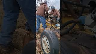 Thats the first time we started the splitter this year!  Just a video of us splitting wood.