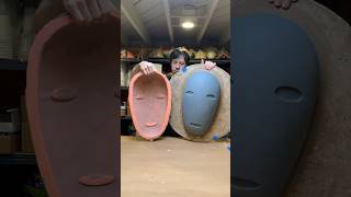 Sculpting and molding a No-Face mask from Spirited Away using Chavant Alien Clay