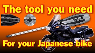 You need this screwdriver for Japanese motorcycles!