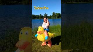 ducks having fun #shorts #ducks #lake #comedy #sillyhumor