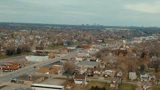 Detroit from a distance. You can even see Canada!