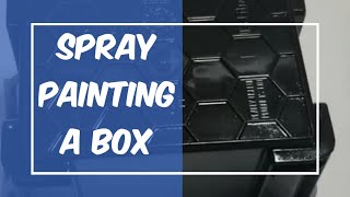 Spray painting pencil box