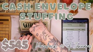 $545 Cash Envelope Stuffing | Voiceover Because I Can't With Technology | 24 Year Old Budgets