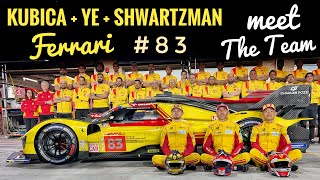 Robert Kubica i jego team w Le Mans 2024. Poznaj załogę Ferrari nr 83