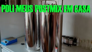 POLI MEUS POSTMIX E CESTO DE INOX EM CASA