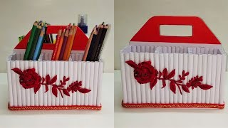 Pen Holder from Waste Paper | Paper Craft | Best Out of Waste