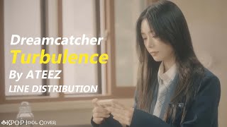 (AI COVER) How Would DREAMCATCHER Sing ATEEZ Turbulence? | Line Distribution (Color Coded)