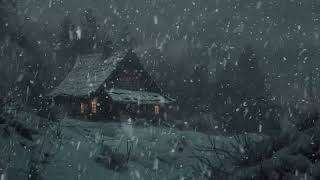 Freezing Snowstorm Sounds for Sleeping | Frosty Blowing Snow, Winter Ambience & Snowfall