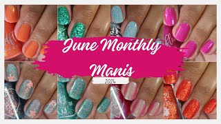 What I Wore || Monthly Manis June 2024