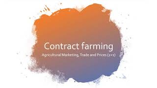 Contract Farming