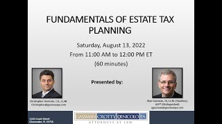 Fundamentals of Estate Tax Planning