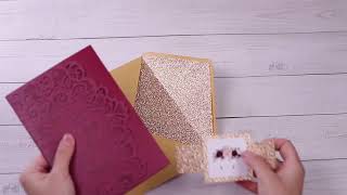 Laser Cut Weding Invitations with Free Customization Service-Pro Wedding Invites