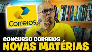 🚨CUIDADO COM AS NOVAS MATÉRIAS CONCURSO CORREIOS 2024