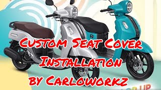 Custom Seat Cover Installation for YAMAHA MIO FAZZIO by Carloworkz