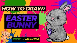 How to Draw | THE CUTEST BABY EASTER BUNNY for KIDS