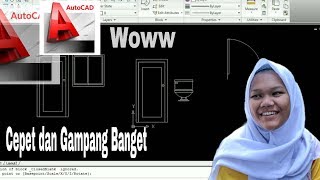 Tutorial cara membuat furniture dengan cara pintas sofware Autocad