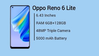 Oppo Reno 6 Lite Official look, Price, Camera, Design, Specifications and Features