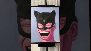 Art Auctions | 500 Gallery | Yue Minjun Batman Self Portrait