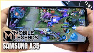 Samsung Galaxy A35 Mobile Legends Gaming test MLBB Update | Exynos 1380, 120Hz Display