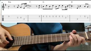 Faded (Alan Walker) - Easy Beginner Guitar Tab With Playthrough Tutorial Lesson