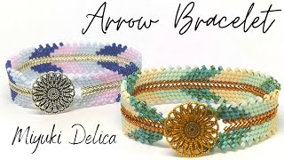 How to make a Arrow Bracelet with Miyuki delica with Peyote Technique