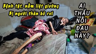 8. Xót xa cụ bà bán vé số bệnh tật, nằm liệt giường, bị người thân bỏ mặc