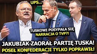 POSEŁ JAKUBIAK Z KUKIZ '15 OSTRO POCISNĄŁ PARTII TUSKA! POSEŁ MULAWA Z KONFEDERACJI TYLKO POPRAWIŁ!