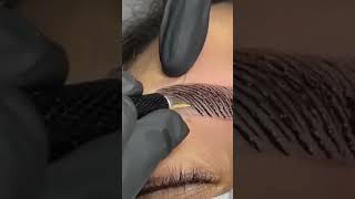 هاشور ابرو به روش فیبروز microblading with phibrows technique