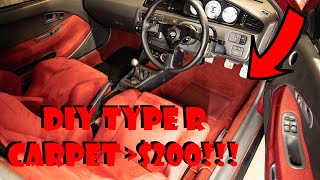 DIY New TYPE-R Carpet Install | EG Civic B16