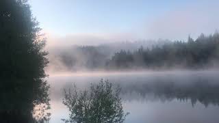 Brume sur le lac, fraîcheur mais confort dans la Gazell V3 !