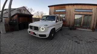 Mercedes Benz G63 AMG 2021 POV Test Drive & Waklaround (White)