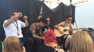 Crown The Empire - Millennia (Acoustic live) Vans Warped Tour Shakopee, MN 7/20/14