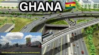 DRIVE TOUR ON THE BEAUTIFUL ROADS IN GHANA VIA THE SOFOLINE INTERCHANGE IN KUMASI #vlog #ghana